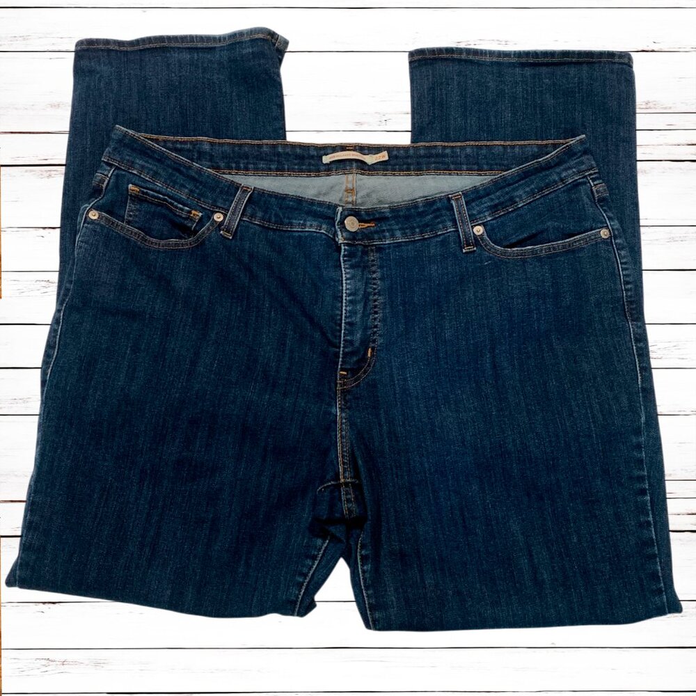 Levi's 415 Relaxed Bootcut Jeans WOMENS size 22W, Stretch, BLUE